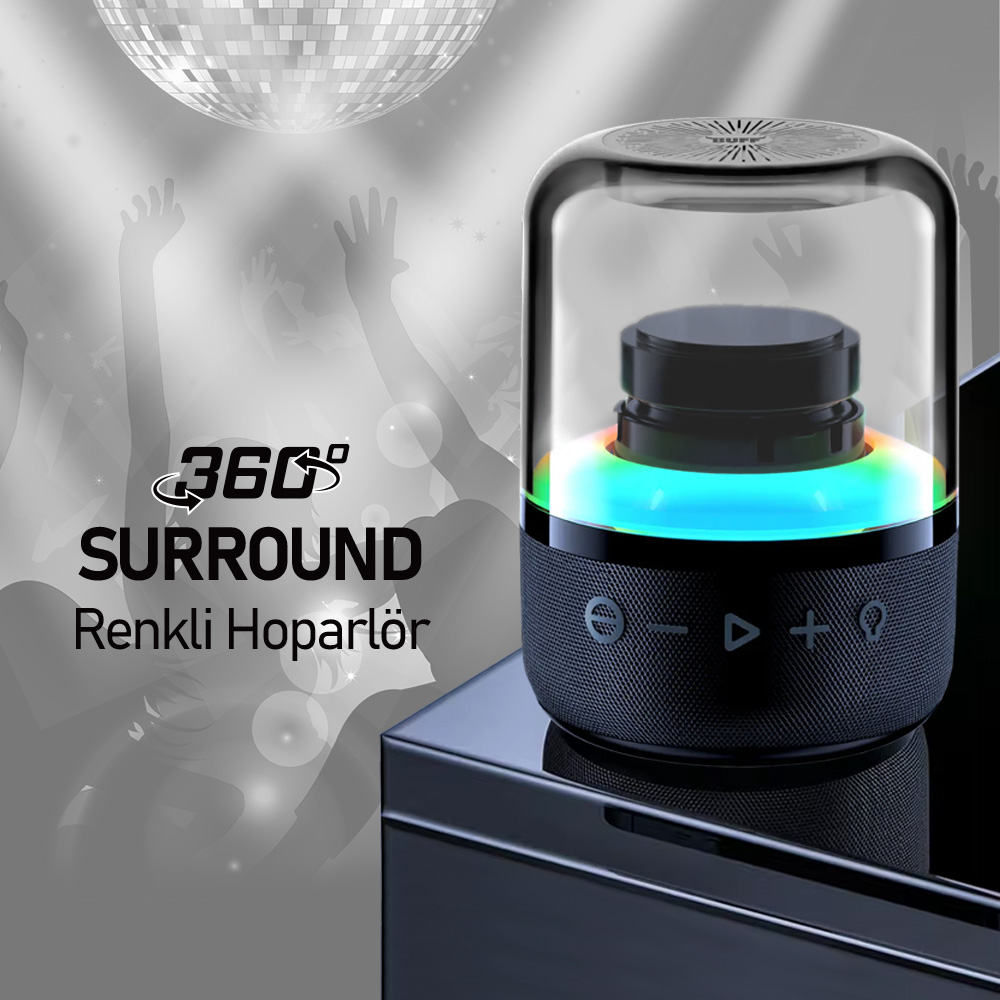 Buff BF24 Surround 360 RGB Bluetooth Hoparlör